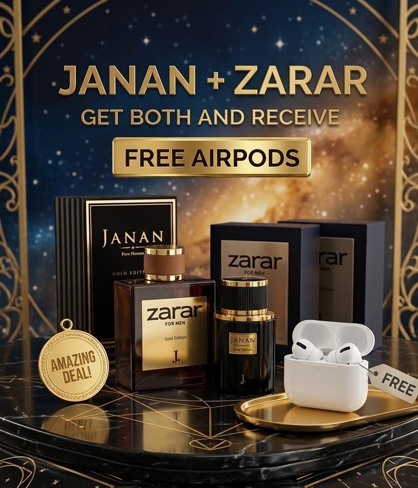 Janan Gold + Zarar Gold & Free Air Pods🎁